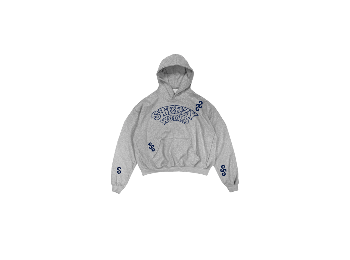 Grey steezy worldwide pullover