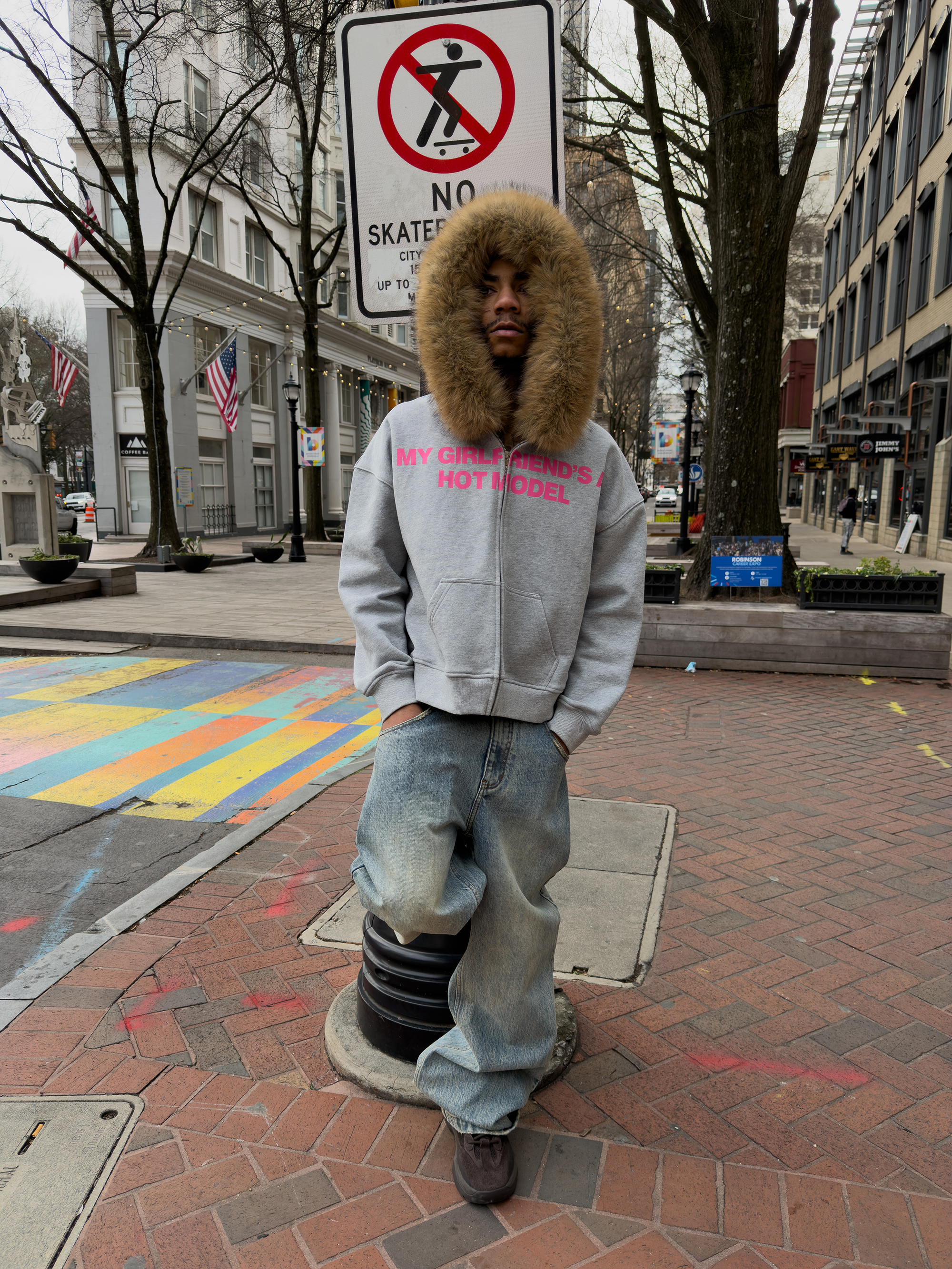 Grey/Pink MGFAHM V2 Zip-up