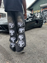 Washed Black Steezo Denim Jeans