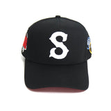 Black Olympic snapback hat