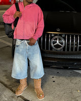 Aged Pink Steestar Blank Zip-Up