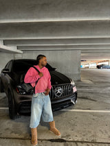 Aged Pink Steestar Blank Zip-Up