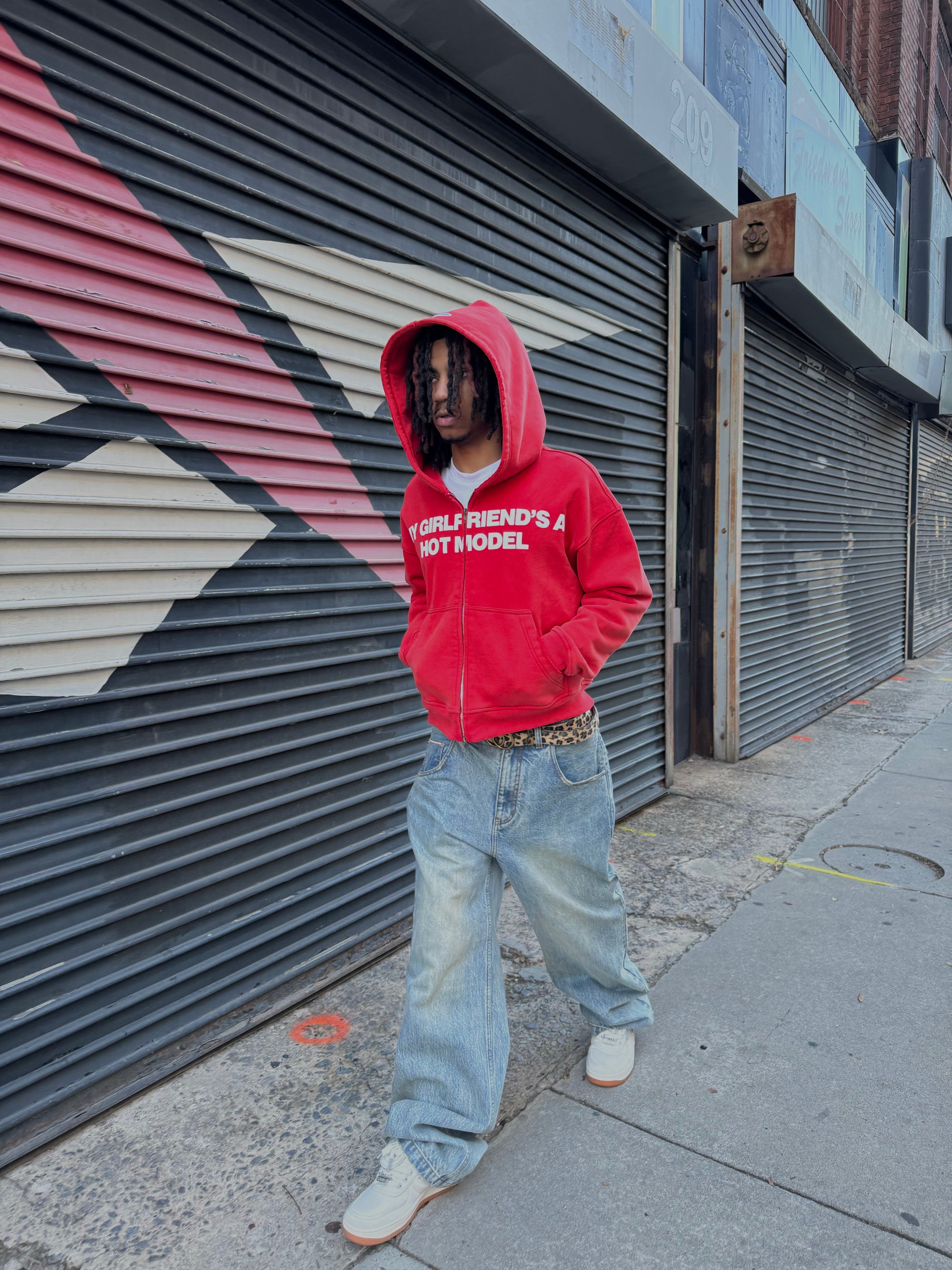 Ash Red MGFAHM Zip-up