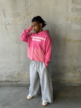 Sun-faded Pink MGFAHM Zip-up (cut bottom)