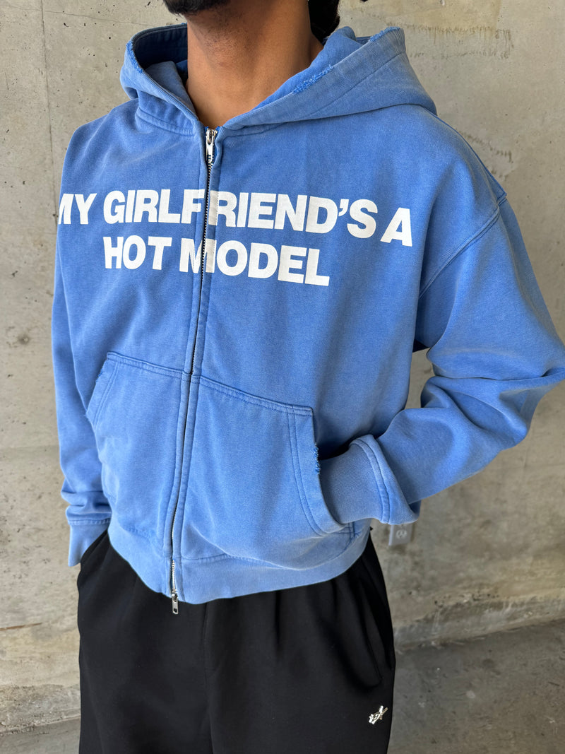 Washed Blue MGFAHM Zip-up