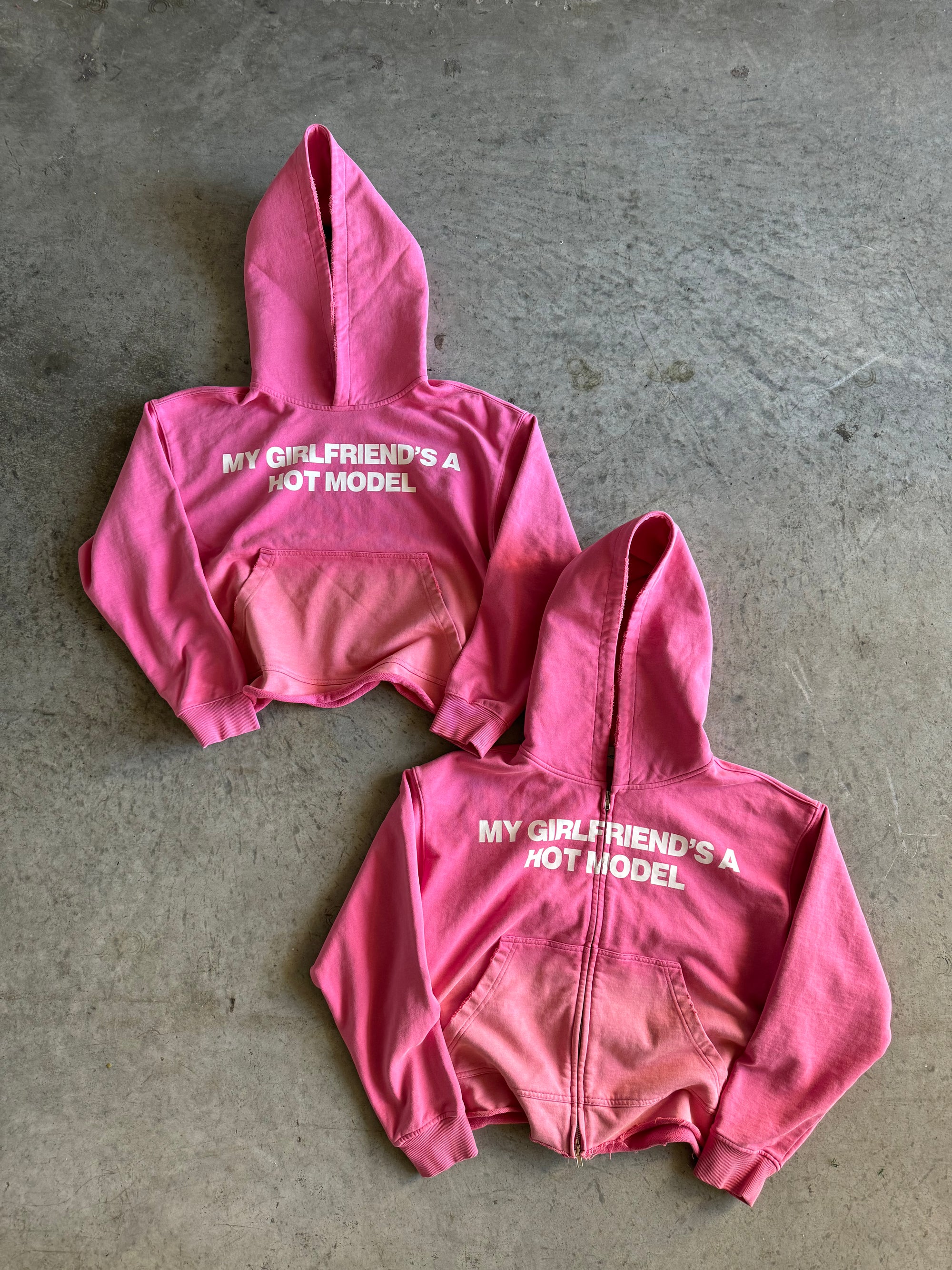 Sun-faded Pink MGFAHM Pullover (cut bottom)