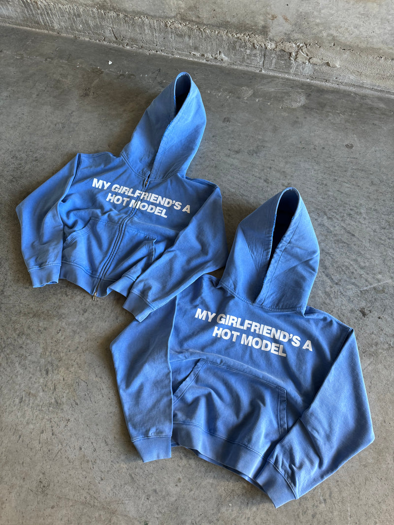 Washed Blue MGFAHM Zip-up