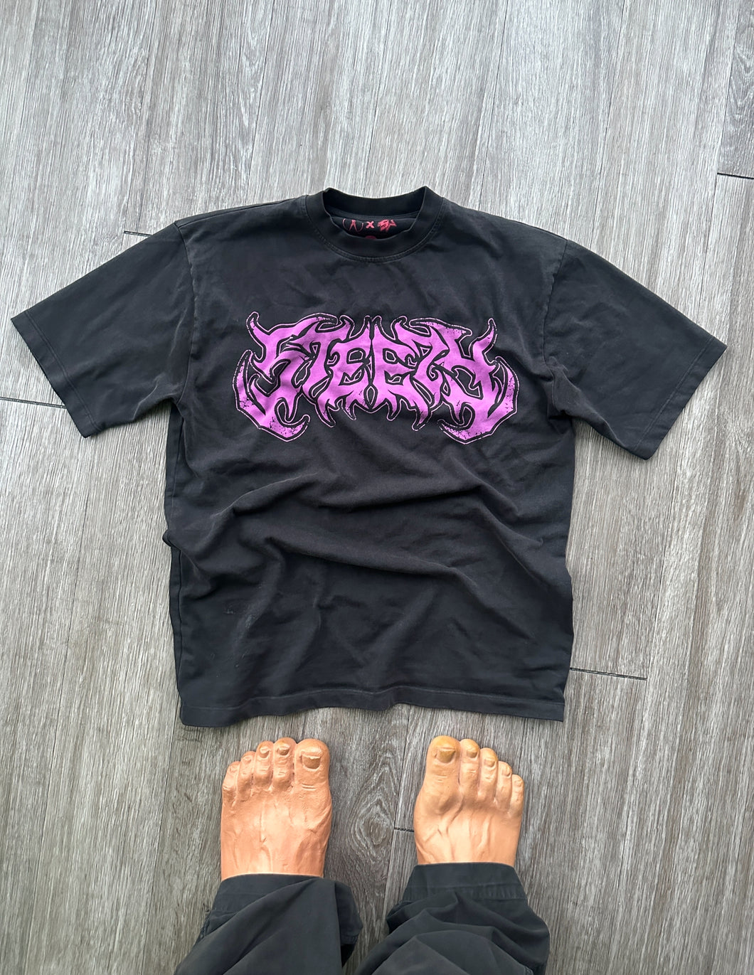 Black Washed Stee tee