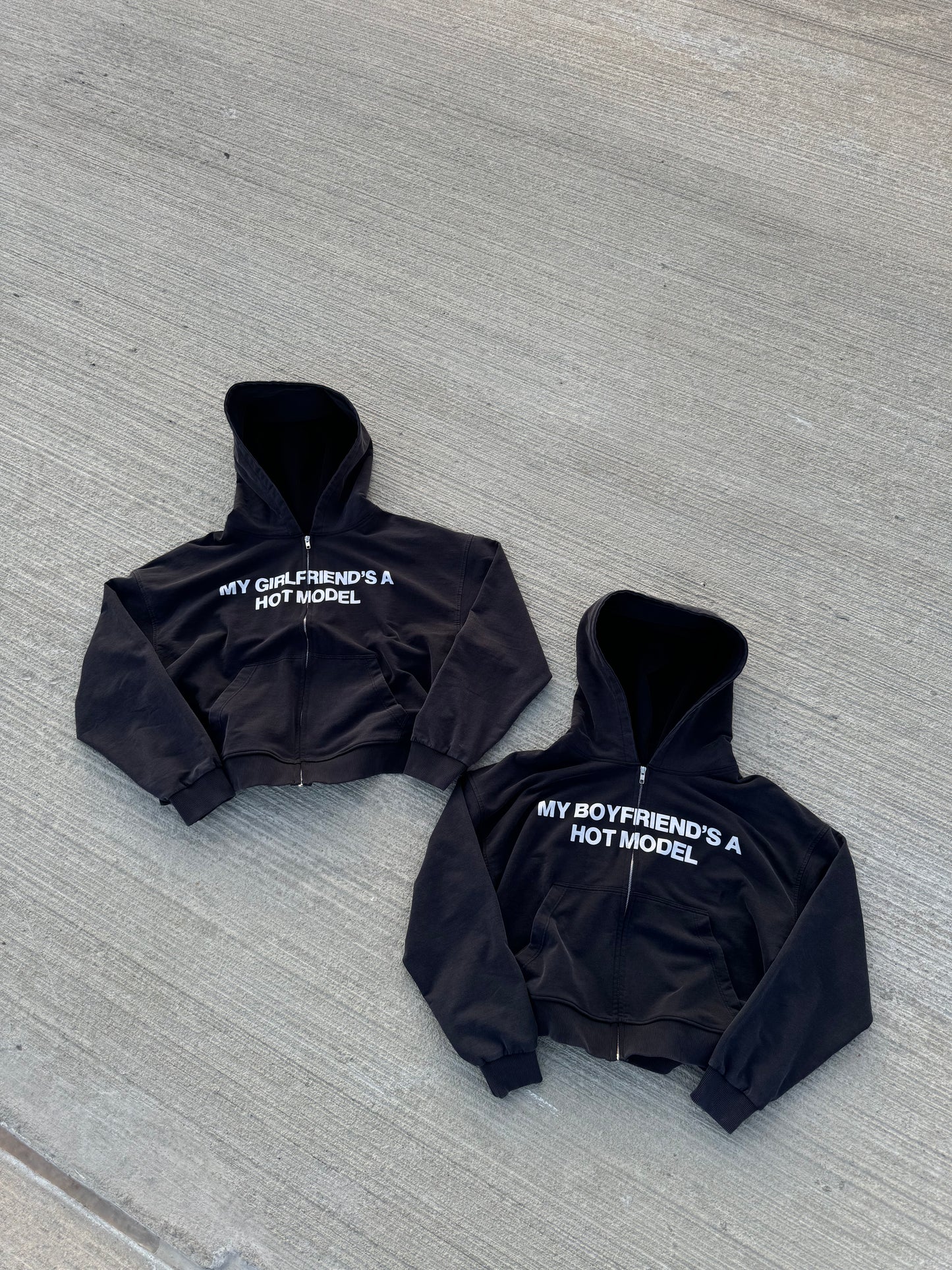 Black/White MGFAHM Zip-up (lightweight)