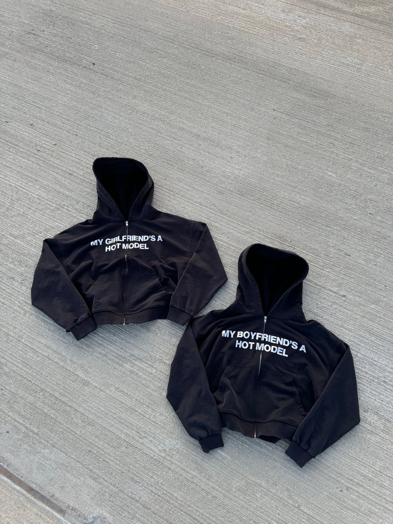 Black/White MBFAHM Zip-up (lightweight)