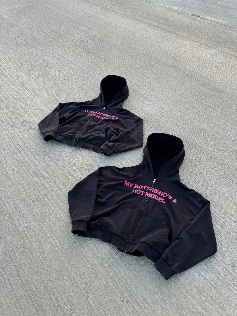 Black/Pink MBFAHM Zip-up (lightweight)