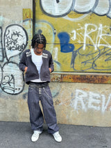 Black/White MGFAHM Zip-up (lightweight)