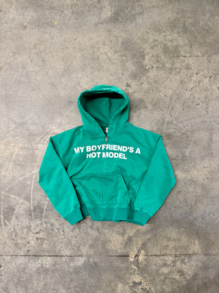 Washed Green MBFAHM Zip-up