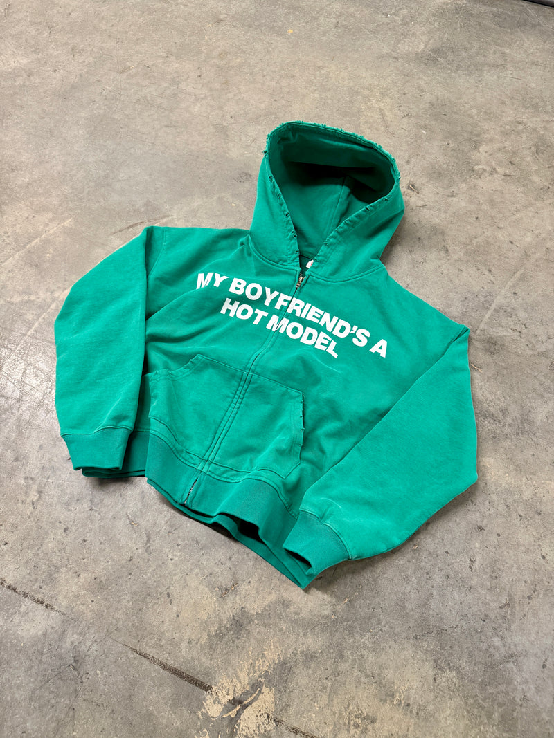 Washed Green MBFAHM Zip-up
