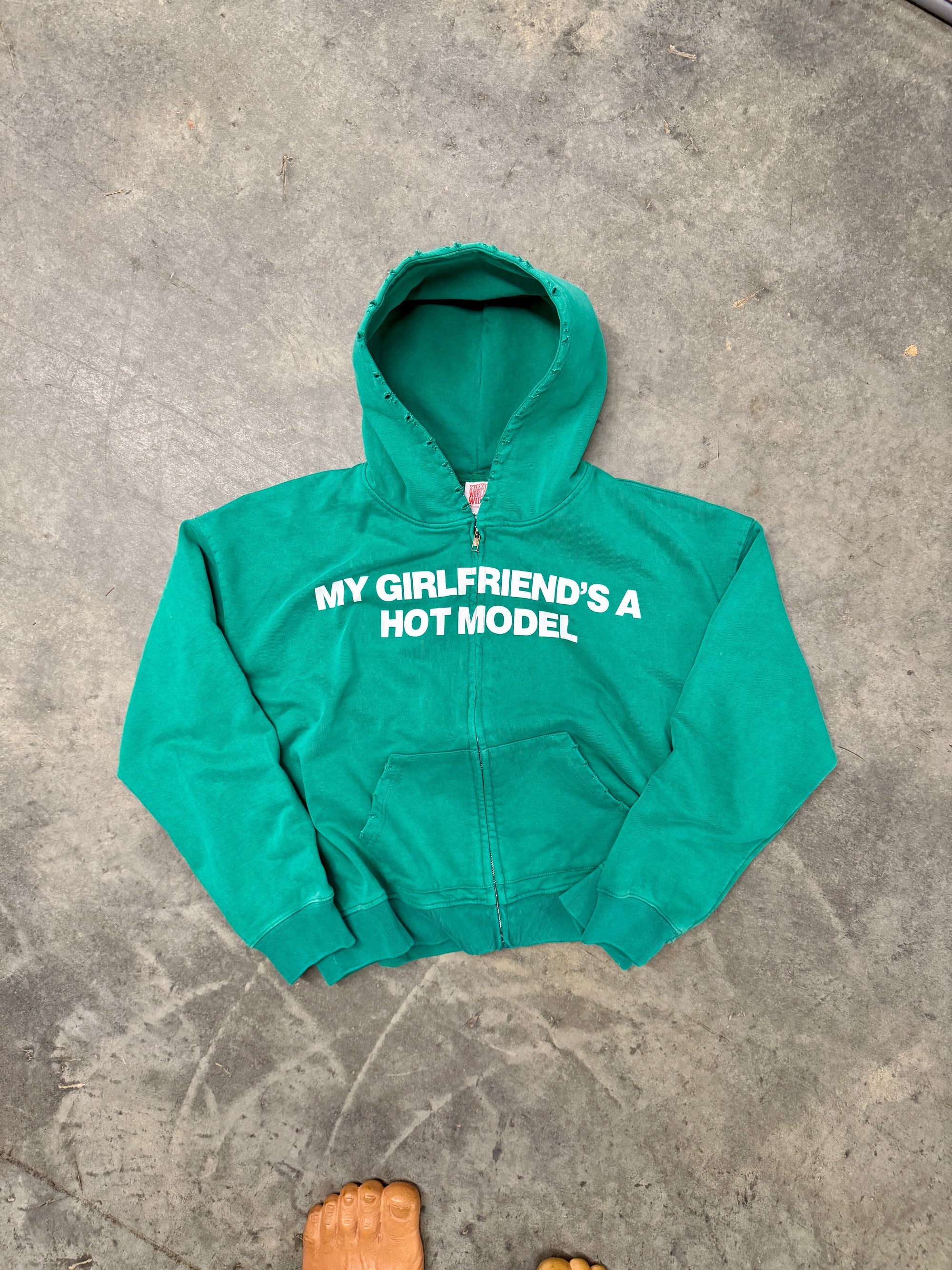 Washed Green MGFAHM Zip-up