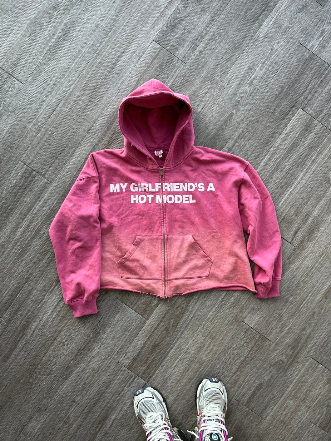 MGFAHM Pink zip-up hoodie