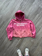 Load image into Gallery viewer, Pink zip-up hoodie
