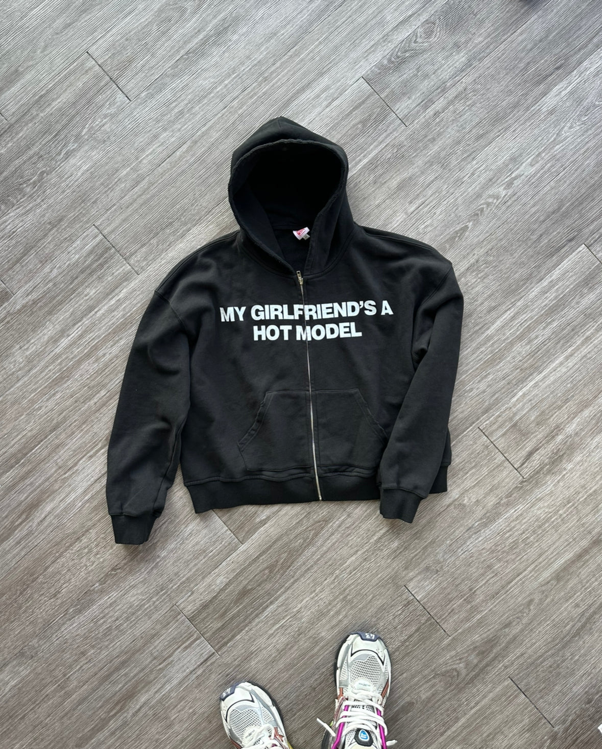 MGFAHM Black zipup hoodie