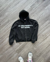 MGFAHM Black zipup hoodie