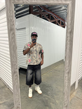 Washed Black Stee Jorts