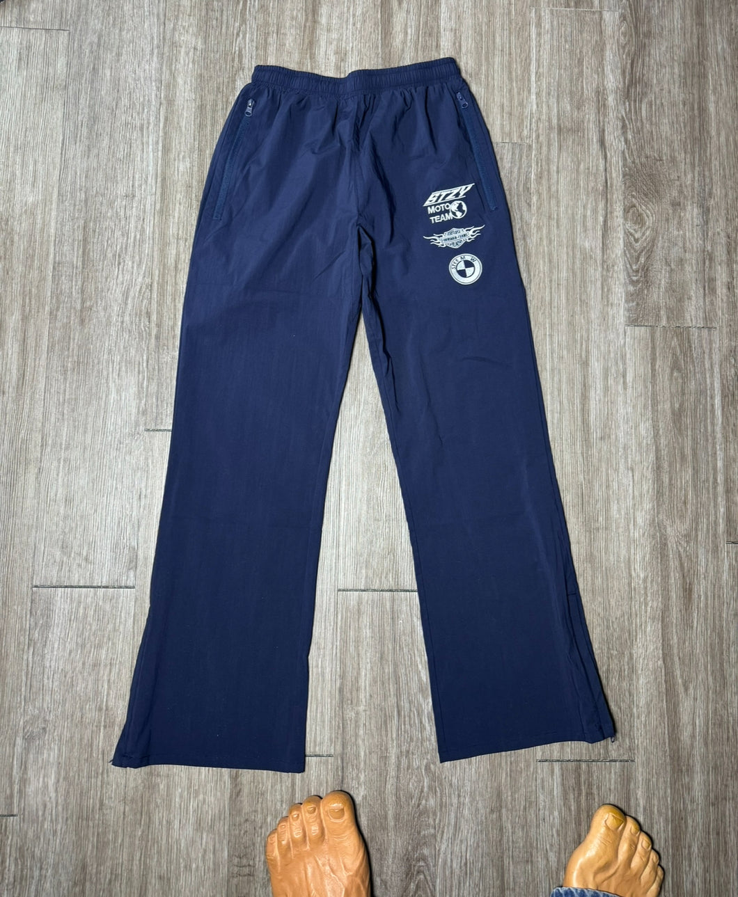 Navy Blue Stee Racer Track pants