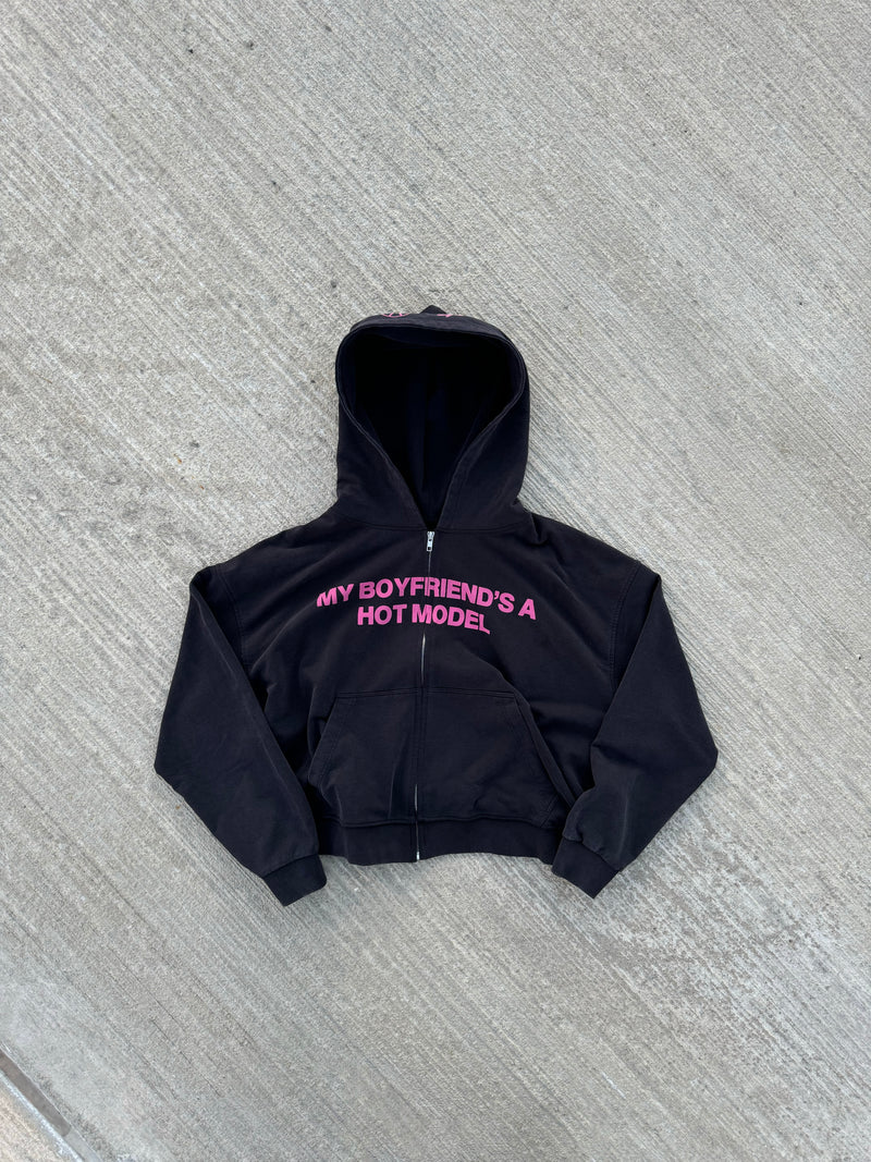 Black/Pink MBFAHM Zip-up (lightweight)
