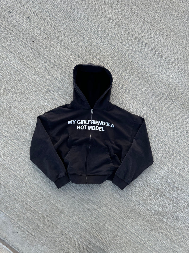 Black/White MGFAHM Zip-up (lightweight)