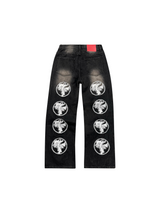 Washed Black Steezo Denim Jeans
