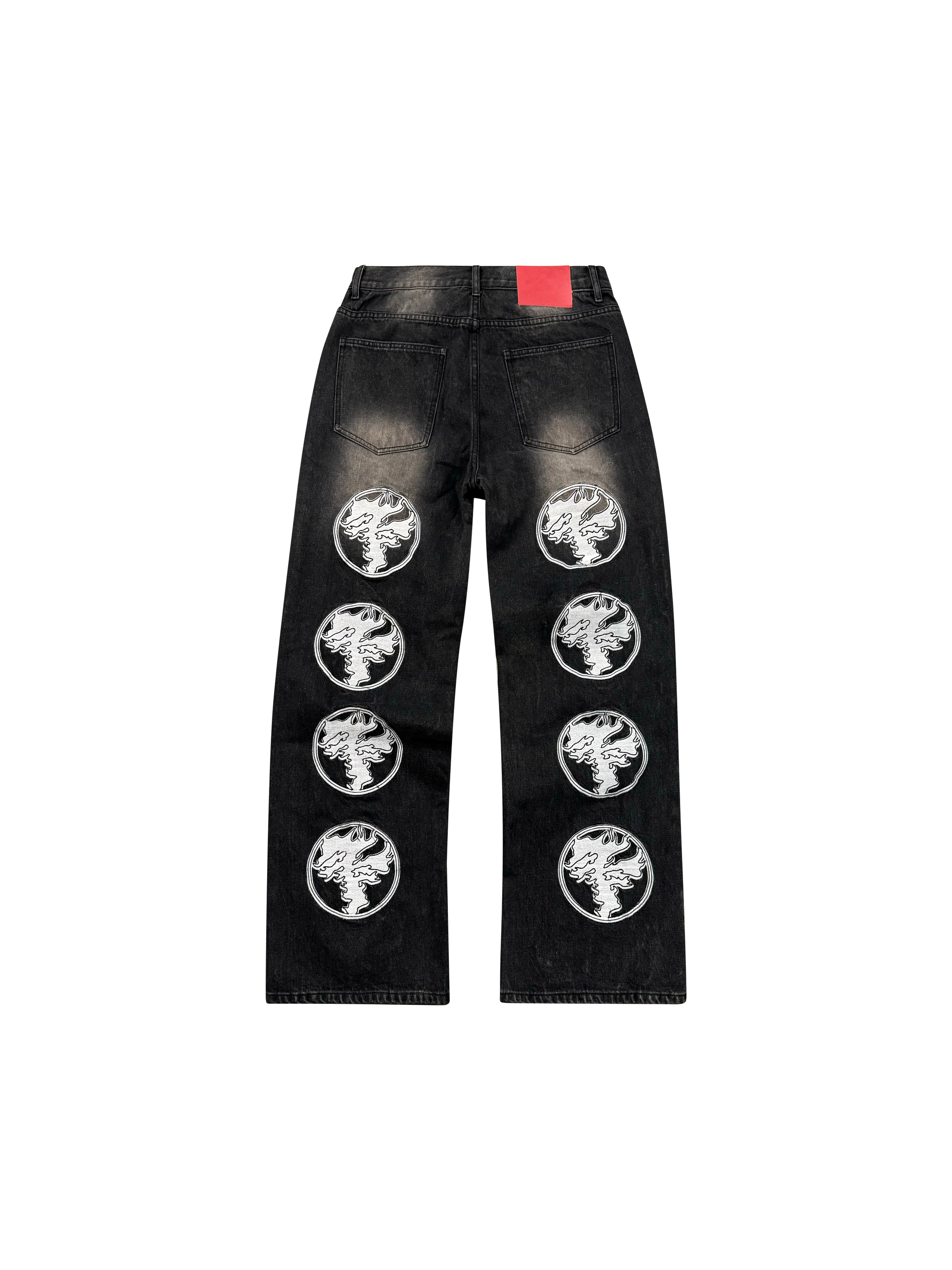 Washed Black Steezo Denim Jeans