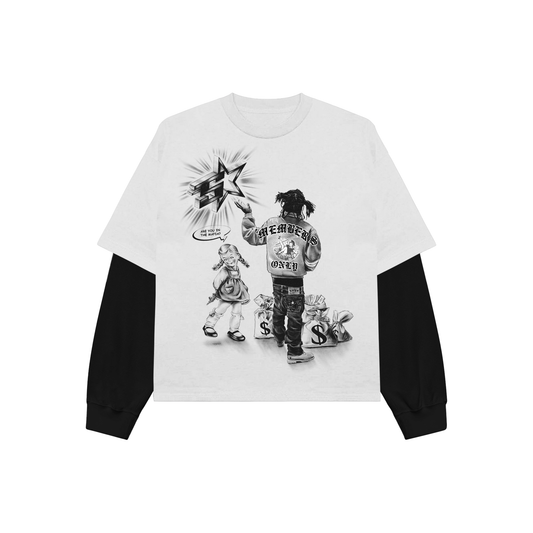 Long sleeve White Chief sos tee