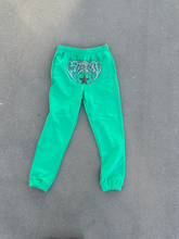 Load image into Gallery viewer, Green Steezo Rhinestone Sweatpants
